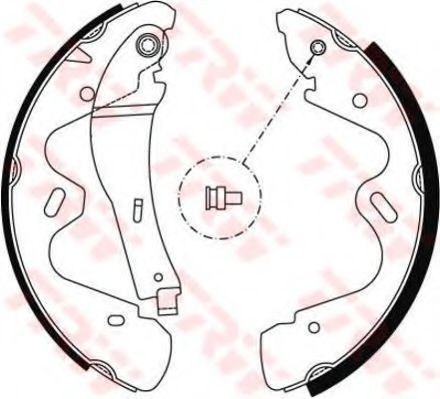 Set saboti frana NISSAN TERRANO II (R20) (1992 - 2007) TRW GS8483