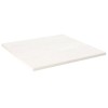 Blat masa lemn masiv pin vidaXL, 70x70x2.5 cm, alb, patrat, universal, blat mobilier, blat inlocuire, blat personalizat