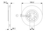 Disc frana ALFA ROMEO GIULIETTA (940) (2010 - 2016) BOSCH 0 986 479 C82