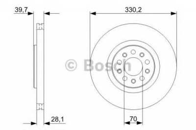 Disc frana ALFA ROMEO BRERA (939) (2006 - 2010) BOSCH 0 986 479 C82 foto