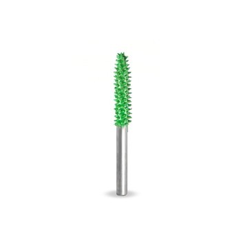 Raspel conic subtire .3,2 mm, coada 3,2 mm, Granulatie Saburr ASPRA - VERDE foto