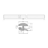 Cheder parbriz IVECO DAILY 1999-2011; OPEL MOVANO, 1998-2010, RENAULT MASTER, 01.2007-01.2010, polietilena (PE) + synthetic rubber (TPE),
