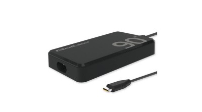 &amp;Icirc;ncărcător de putere Qoltec 90W GaN Super Fast SLIM | PD | 5-20V | 4.5A | USB-C 3.1 | Laptop | MacBook | Smartphone | + cablu foto