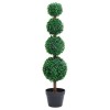 VidaXL Plantă artificială cimișir cu ghiveci, verde, 90cm, formă minge 336512