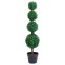 vidaXL Plantă artificială cimișir cu ghiveci, verde, 90cm, formă minge 336512