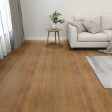 VidaXL Plăci de pardoseală autoadezive, 20 buc., maro, PVC, 1,86 m&sup2;