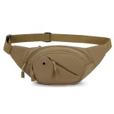 Borseta Sport, Zamo&reg;, Material Impermeabil, 4 Fermoare, Talie Reglabila, Dimensiune 34x14x8cm, Crem