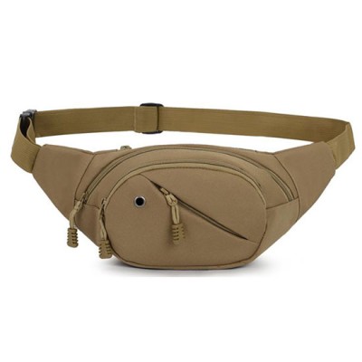 Borseta Sport, Zamo&amp;reg;, Material Impermeabil, 4 Fermoare, Talie Reglabila, Dimensiune 34x14x8cm, Crem foto