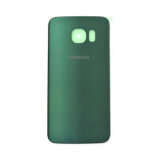 Capac Baterie Spate Samsung Galaxy S6 Edge G925 Cu Adeziv Sticker Verde foto