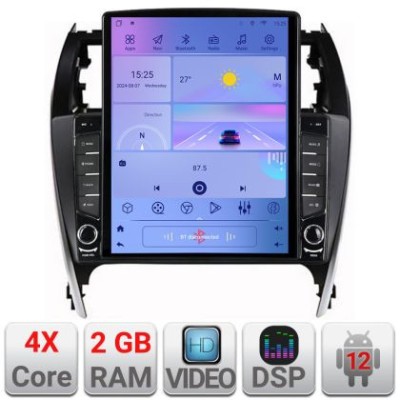 Navigatie Toyota Camry 2012-2018 Android radio gps internet quad core 2+32 ecran vertical 9.7&amp;quot; Kit-camry12+EDT-E708 CarStore Technology foto