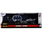 Masina metalica cu figurina, Jada, Batmobil 1989 1:32