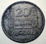 7.817 ALGERIA OCUPATIE FRANCEZA 20 FRANCS FRANCI 1956