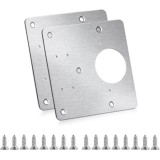 Kit Reparatie Balamale Mobila, Otel Inox, 8 Buc, &Oslash;35mm, Placute 70mm, Bucatarie, Semiaplicata, 60Kg