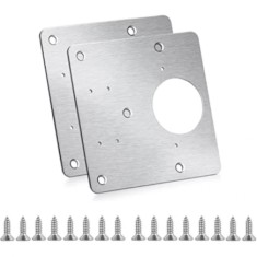 Kit placa reparatie balama mobila, otel, &Oslash;35 mm, set 8 buc