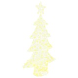 VidaXL Brad de Crăciun cu 160 LED Alb cald 150 cm Acril 42018977