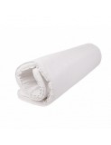 Topper saltea 90x190 spuma 5cm, fermitate moale, spuma poliuretanica, husa fixa matlasata, microfibra, Saltsib, 5 cm