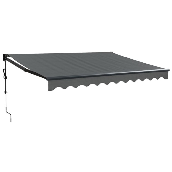 Copertina retractabila automata, antracit, 3x2,5 m