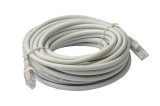 Cablu UTP Retea, Gri, Ethernet Cat 5e, 10m Lungime - Cablu Patch de Internet cu Mufa, Conector RJ45, Oem