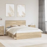 Cumpara ieftin Cadru de pat Stejar Sonoma 160 x 200 cm Lemn de pin masiv