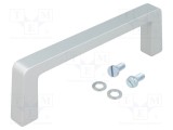 Suport aluminiu gri MENTOR H: 40mm L: 134mm W: 12,2mm cu manetă
