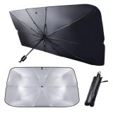 Parasolar Auto Parbriz Tip Umbrela Pliabil 130x80cm Protectie UV Universal
