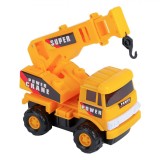 Jucărie Macara Friction, Power Crane, Galben, 21x11x18cm, 3+ Ani