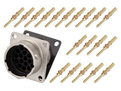 Conector Circular Crimpat PIN 19 13A IP67 RT360 foto