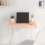 VidaXL Blat de masă, 60x60x(2-6) cm, lemn masiv de stejar netratat