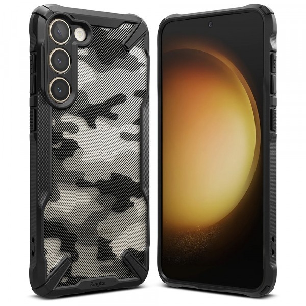 Husa pentru Samsung Galaxy S23+ S916, Ringke, Fusion X Design, Camuflaj