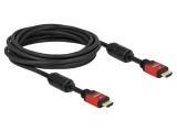 Cablu HDMI 4K UHD 2160p 5m DELOCK 84335 cu mufă dublă și HEC