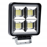Proiector LED pentru Off-Road, ATV, SSV, putere 192W, culoare 6500K, tensiune 9-36V, dimensiuni 110 x 110 x 35 mm, Amio