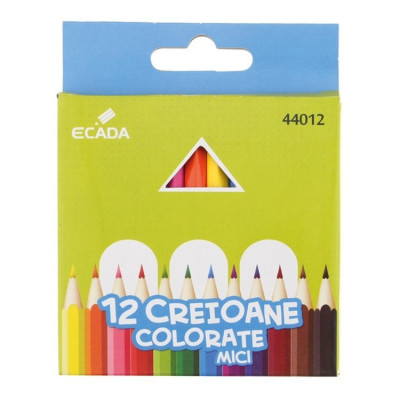 Creioane colorate asortate mici set de 12 bucati/set foto