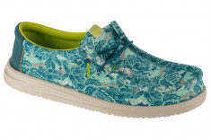 Pantofi pentru adidași Hey Dude Wally H2O Tropical 40702-4OR albastru foto