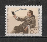 Germania.1982 150 ani moarte J.W.von Goethe:poet-Pictura MG.512, Nestampilat