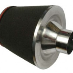 Filtru de Aer Universal (cone, airbox); lungime filtru: 150mm, outer diameter of the base: 200mm, flange diameter 76mm,