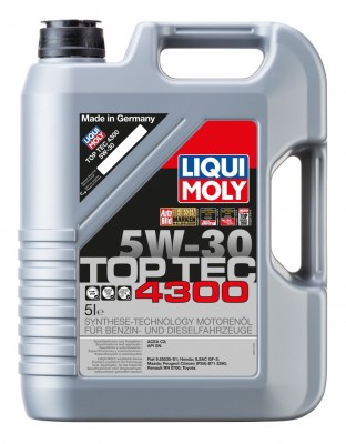 Ulei motor Liqui Moly Top Tec 4300 5W30 5L 3741 foto
