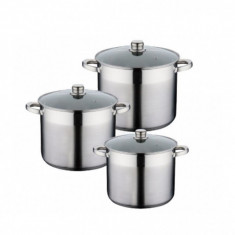 Set 3 Oale Inox cu Capac Peterhof PH15199 foto