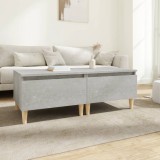 vidaXL Mese laterale, 2 buc., gri beton, 50x46x35 cm, lemn compozit