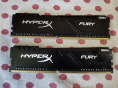 Kit Memorie Kingston HyperX Fury Black 16GB DDR4 3200MHz CL16. foto