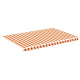 Cumpara ieftin Panza de rezerva copertina, galben si portocaliu, 450x300 cm, poliester