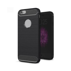 Husa flexibila htp carbon compatibila cu apple iphone 6 plus / 6s plus, black