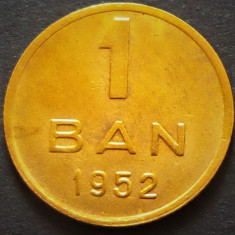 Moneda 1 Ban - ROMANIA, anul 1952 *cod 3980 foto