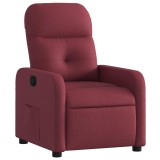 Cumpara ieftin Fotoliu rabatabil, rosu vin, material textil