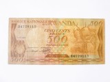 Rară! Rwanda 500 Francs 1981,bancnota din imagini la cel mai mic preț
