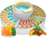 Aparat 2 in 1 Cecotec FunSugar Gummy pentru preparat bomboane si fondue de ciocolata ,40 W, 4 matrite din silicon, 4 tavi detasabile, design compact,