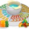 Aparat 2 in 1 Cecotec FunSugar Gummy pentru preparat bomboane si fondue de ciocolata ,40 W, 4 matrite din silicon, 4 tavi detasabile, design compact,