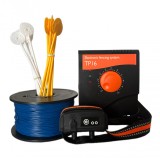 Zgarda electrica cu gard invizibil de delimitare ( gard radioelectric ) pentru caini, sistem complet, rezistent la apa, TP16, suprafata maxima 5000mp,