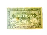 Rară! Algeria 2 Francs 1944,bancnota din imagini la cel mai mic preț