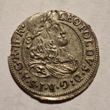 Austria 3 kreuzer 1678 argint Leopold l
