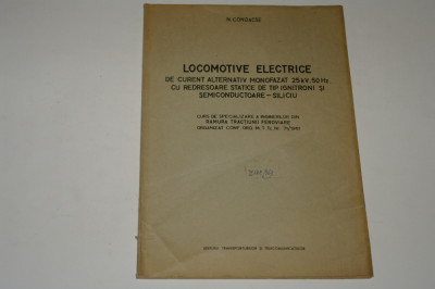 Locomotive electrice de curent alternativ monofazat - N. Condacse 1963 foto